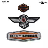 ราคา PakLak : อาร์มติดเสื้อกั๊กหนัง ปักลายแถบ Harley-Davidson Patch สะท้อนความเท่ สไตล์ไบเกอร์ รุ่น P7Aa52-0677 (1729903678032152947)
