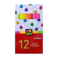 ราคา Muenthio สีไม้คอลลีน Colleen 12แท่ง12 สีนีออน#775N(แท่งเหลี่ยม) มีบริการเก็บ น้ํา เปลี่ยน สี วิทยาศาสตร์ สี ไม้ สลัก ชื่อ emmy acrylic markers สี ไม้ คอลลีน 120 สี อะ (1732473849090639541)
