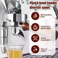 ราคา เครื่องชงกาแฟ Portafilter, 2 ชิ้น, รางน้ำเดี่ยว, สแตนเลส 304, เครื่องชงกาแฟ, ที่จับเครื่องแปลงกระแสน้ำ, หัวฉีดแปลง, หัวฉีดระบายน้ำ, เหมาะสำหรับหัว Portafilter หัวกลุ่ม E61, 027g5 (1732568510697145563)