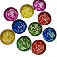 ราคา เทียนหอม เทียนหอมดอกไม้ มีหลากหลายสี ดอกกุหลาบ ดอกชบา เทียนบูชา (1730906097284581874)