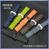 ราคา สายนาฬิกาซิลิโคน เหมาะสำหรับ Panerai PAM111/441 นาฬิกา Fat Sea PAM111/441 สีดำและสีส้ม มีจำหน่ายใน 22 และ 24 มม. ขายส่งเฉพาะจุด (1731313258954131178)