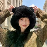 ราคา หมวกบักเก็ต แฟชั่น หนา ผ้าพลัฌ ปุย มีขนดก หูกระต่าย นุ่ม กันลม กันหนาว พร้อมที่ปิดหูกันหนาว สำหรับผู้หญิง (1732002114394031483)