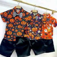ราคา ชุดเซ็ตฮาโลวีนเด็กชาย3ชิ้น เสื้อเชิ้ตผ้าไหมอิตาลี+กางเกงผ้าซาร่า+หูกระต่าย (1732480630097609951)