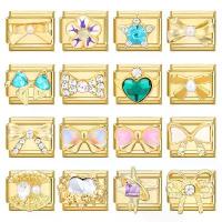 ราคา สร้อยข้อมือสแตนเลส, Y2K สีทองใหม่, โบว์หัวใจ, หูกระต่าย, ลิงค์เสน่ห์อิตาลีมุก, พอดีกับข้อมือ 9 มม., เหมาะสำหรับผู้หญิงและผู้ชาย, การทำเครื่องประดับ DIY (1732330869872035795)