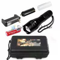 ราคา [ส่งฟรี] A100 Flashlight LED CREE XML T6 ไฟฉายความสว่างสูง 5โหมด (1732673174545990875)