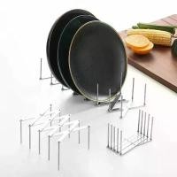 ราคา ที่เก็บจาน ชามสแตนเลส ชั้นวางฝาหม้อ ชั้นวางจานแบบพับได้แบบยืดหดได้ ที่วางฝาหม้อ ที่เก็บของบนโต๊ะอาหาร แกดเจ็ตในครัว (1731552053835171081)