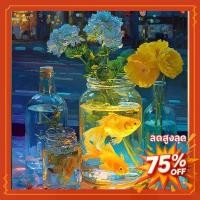 ราคา [COD & FreeShipping] แก้วและปลา 30X40CM diy painting diy ภาพวาดสีน้ำมัน diy paint by numbers diy ภาพวาดตามหมายเลข diy ภาพวาดสีน้ำมันแบบตัวเลข diy painting shop diy accessories di (1732635078700467796)