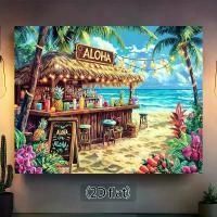 ราคา ฉากหลังชายหาดบาร์ไทติกา 1 ชิ้น พร้อมต้นปาล์ม คลื่นมหาสมุทร ดอกไม้ สับปะรด และกระท่อมไม้ไผ่ 213.36x152.4 ซม. ทำจากผ้าโพลีเอสเตอร์น้ำหนักเบา ไม่ต้องใช้ไฟฟ้า สำหรับตกแต่งปาร์ตี้ฮาวา (1732168230135826207)