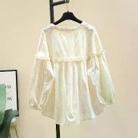 ราคา เสื้อเชิ้ตแอปริคอท ดีไซน์สวย คอกลม ขอบระบาย ทรงหลวม สำหรับผู้หญิง ฤดูใบไม้ร่วง 2025 มาใหม่ สไตล์หนุ่ม เสื้อเบลาส์แขนยาว เสื้อผ้า ขาวม้า ผู้ หญิง เก๋ ๆ แพทเทิร์น เสื้อ ผู้ (1732340333268405158)