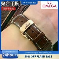 ราคา สายนาฬิกาหนังแท้สําหรับ Omega De Ville, Seamaster, Speedmaster 18mm 20mm 22mm Premium Cowhide Replacement Strap คําแนะนําผลิตภัณฑ์ใหม่ของเดือนนี้ (1732571092810696615)