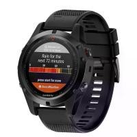 ราคา สาย นาฬิกา Quick Release สำหรับ Garmin Fenix 6X, 5X, 3, 3 HR, D2 Charlie, Descent Mk1 ขนาด 26 mm - สายนาฬิกา Soft Silicone Strap Replacement Quick Release Band For Garmin Fenix 6 (1730012779539106664)