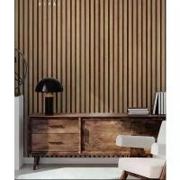 ราคา (ไม้ระแนง)wallpaper วอลเปเปอร์ติดผนัง มีกาวในตัว ติดเองได้เลยค่ะ (1732027696850699398)