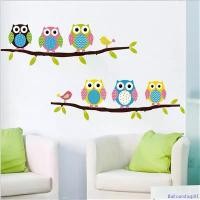 ราคา Balfourshop01 คุณภาพรับประกันได้ 【Home Depot】zhuying animal cartoon owl tree pvc wall stickers for living wall decals child sticker wallpaper Flowers (1730850277621533175)