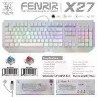 ราคา คีย์บอร์ดเกมมิ่ง NUBWO FINRIR X27 CIY Switch ไฟ Full RGB มีบลู เรดสวิต (1729486315031136646)