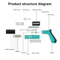 ราคา [Free 200 nails] Makita high pressure nailer gun, mini nailer gun, high pressure nailer gun, new single nailer gun (1731225565500638969)