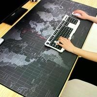 ราคา Alithai World Map แผ่นรองเมาส์ เกมมิ่ง ขนาดใหญ่ 80 x30 CM แผ่นรองเมาส์ คีย์บอร์ด เกมเมอร์ ลายแผนที่โลก สีดำ (1729602604762302771)