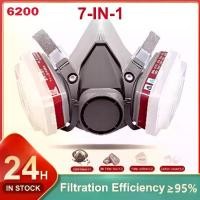 ราคา หน้ากากพ่นยา3M รุ่น 6200 หน้ากากกันเคมี พร้อมตลับกรอง6001 ฟิลเตอร์5N11 ฝาครอบ501 กันสารเคมี ป้องกันสารเคมี/ฝุ่น แผ่นกรอง ฝุ่น หน้ากากพ่นสี หน้ากากป้องกันสารเคมี หน้ากากพ่นยา หน้า (1732198801678632727)