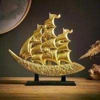 ราคา เรือสำเภาทอง เรืองาช้างสำเภาทอง มงคล เรียกทรัพย์ ของแต่งบ้าน นำโชค-พร้อมส่ง (1730688725944142068)