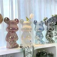 ราคา กระปุกออมสิน กระปุกออมสินหมีเซรามิก 18CM หมีของเหลว หมีรุนแรง การตกแต่ง เครื่องประดับ สีเมทัลลิค ของแต่งบ้าน (1732189969840965730)