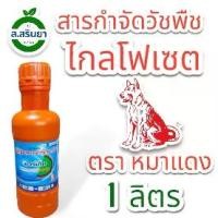 ราคา ไกลโฟเซต 48 สารกำจัดวัชพืช ตราหมาแดง (ขนาด 1 ลิตร) ยา ฆ่า แมลง หญ้า (1731093181408119182)