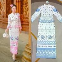 ราคา ชุดไทย ชุดไทยประยุกต์ ผ้าดีมากๆ ลายกระต่าย งานป้าย thanyacha ขายดี (1731873716841251858)