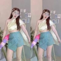 ราคา ชุดเซ็ท สไบ สำเร็จรูป ชุดไทย ผ้าสไบใส่เล่นน้ำสงกราน สินค้าดี (1731825497965168216)