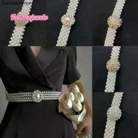 ราคา Fashion jewele เข็มขัดมุก เข็มขัดยางยืด เครื่องประดับมุก ชุดไทย (1732185601023640633)