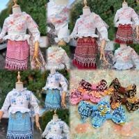 ราคา ชุดไทย สไบลูกไม้ปัก 3D️ เสื้อดัชเชสผ้าดี แต่งระบายลูกไม้ มีสไบปัก 3D ผ้าถุง งานผ้าฝ้ายพิมพ์ลายชัด แถมฟรี กิ๊ฟ 1คู่ เข้าชุด (1732652541768729941)