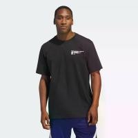 ราคา adidas บาสเกตบอล เสื้อยืดพิมพ์ลาย Worldwide Hoops ผู้ชาย สีดำ JM2225 (1731284458231401235)