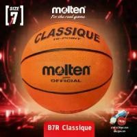 ราคา พร้อมส่งจากไทย [ลิขสิทธิ์แท้] MOLTEN ลูกบาส บาสเกตบอล บาส เบอร์ 7 Basketball Rubber B7R Classique (450) แถมฟรี ตาข่าย+เข็มสูบ (1732532792107042404)