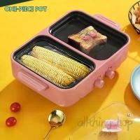 ราคา กระทะปิ้งย่าง เตาปิ้งย่างไฟฟ้า กระทะไฟฟ้า เตาปิ้งย่าง มี หม้อสุกี้ชาบู ไม่ติดกระทะ กระทะอเนกประสงค์ 2 in 1 A2655 (1732301597358589539)