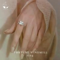 ราคา MNLFortune Windmill แหวนกังหันดอกไม้แห่งความโชคดี แหวนแฟชั่น เงินแท้ เครื่องประดับผู้หญิง สไตล์มินิมอล น่ารัก ใส่ทุกวัน (1732451298548746094)