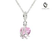 ราคา LS เครื่องประดับผู้หญิง แฟชั่น น่ารัก หรูหรา สร้อยคอคู่จี้รูปหัวใจ 398n (1729902960685714310)