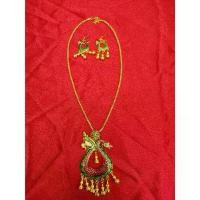 ราคา สร้อยคอพญานาค พร้อมต่างหู สร้อยคอพญานาคสีทอง เครื่องประดับผู้หญิง สร้อยคอชุดไทย (1732590017653409019)