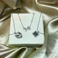 ราคา สร้อยคอ ร้านไทย พร้อมส่ง จี้ทรงสี่เหลี่ยมล้อมเพชร จี้หัวเสือ จี้ลายโบว์ประดับมุก เครื่องประดับผู้หญิง แฟชั่น (1732293494923167568)