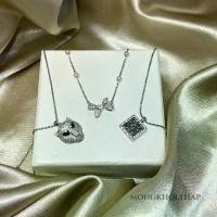 ราคา สร้อยคอ ร้านไทย พร้อมส่ง จี้ทรงสี่เหลี่ยมล้อมเพชร จี้หัวเสือ จี้ลายโบว์ประดับมุก เครื่องประดับผู้หญิง แฟชั่น (1732310623529174640)