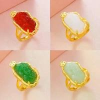 ราคา เครื่องประดับผู้หญิง, ทองวางเวียดนาม, หยกมาเลย์เทียม, แหวนเปิด, หิน Chalcedony เทียม, เงินสเตอร์ลิง, ขายส่งอุปกรณ์เสริม (1731488723626788097)