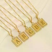 ราคา สร้อยจี้ตัวอักษรA-Z สีทอง18K สร้อยคอตัวอักษรสำหรับผู้หญิง อุปกรณ์เสริมแฟชั่น เครื่องประดับผู้หญิง (1731996244837959767)