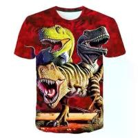 ราคา เสื้อยืดพิมพ์ลายไดโนเสาร์ ดีไซน์หัวไดโนเสาร์สุดเท่ 3D สำหรับเด็กชายและเด็กหญิง เสื้อยืดฮิปฮอป เสื้อผ้าแนวสตรีท CGQZ ภาพยนตร์ผจญภัยคลาสสิกของโลกไดโนเสาร์ (1730536653478725674)