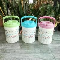 ราคา กระติกน้ำแข็ง 2.8 ลิตร กระติก flower of love กระติกน้ำแข็งมีหูหิ้ว (1731720902626347069)