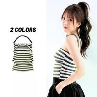 ราคา เสื้อครอปคล้องคอ ลายทาง 2 สี ผ้ายืดใส่สบาย แฟชั่นวัยรุ่น (1732626494591698095)