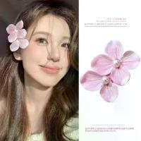 ราคา กิ๊บติดผม ดอกกล้วยไม้ มอดเล็กคู่ 2 ชิ้น เครื่องประดับผม สดและหวาน คลิปปากเป็ดด้านข้าง เครื่องหนีบผม Updo ผลิตในเกาหลี จัดส่งในพื้นที่ (1731348877172704924)