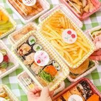 ราคา กล่องเค้ก, กล่องขนม, กล่องใส่อาหารพกพา, กล่องบรรจุแซนวิช, เกรดอาหาร, เหมาะสำหรับปิกนิก, แฮมเบอร์เกอร์, มันฝรั่งทอด, ขนมปัง, และเบนโตะ (1730933609620211983)