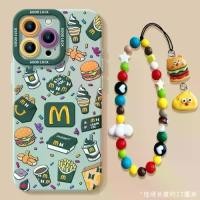 ราคา เคสโทรศัพท์ เข้ากันได้กับ iPhone 16, 15, 14, 13, 12, 11, Pro Max, X, Xr, Xs Max, 7, 8 Plus, SE2020, นุ่ม + เชือกเส้นเล็ก, ฝาหลัง, การออกแบบการ์ตูนเบอร์เกอร์, มันฝรั่งทอด, ขาไก่ (1731531552172704848)