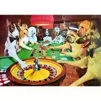 ราคา โปสเตอร์สุนัขตลก, การวาดภาพ, สุนัขเล่นภาพวาด, โปสเตอร์ 20 "x30" นิ้ว, ภาพวาดสุนัขวินเทจคลาสสิก, โปสเตอร์กรอบ v17 (1732638923171464446)