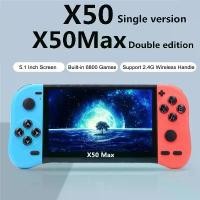 ราคา คอนโซลเกม, X50/X50Max 5.1 นิ้ว, หน้าจอ HD 16/9, คอนโซลเกมสองตัวไร้สาย 2.4G, เข้ากันได้กับ MAME, CPS1, NES, GBA, GBC, BIN, GB, SFC (1731349679780497038)