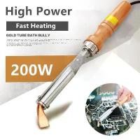 ราคา หัวแร้งแช่ปากงอ หัวแร้งบัดกรี200W 220V เครื่องเชื่อมตะกั่ว หัวแร้งแช่ ปากงอ หัวแร้งเชื่อมสังกะสี รางน้ำ (1732063934072391854)
