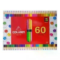 ราคา Muenthio สีไม้คอลลีน Colleen 30แท่ง60สี#787(แท่งเหลี่ยม มีบริการเก็บ สี ไม้ สลัก ชื่อ สี ไม้ คอลลีน 120 สี น้ํา อะคริลิค มาร์คเกอร์ สีพาสเทล กระดาน รอง วาดรูป ฝุ่น ย้อม ผ้ (1732473654812640949)