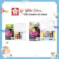 ราคา สีน้ำตลับ+พู่กัน โคอิ KOI Water Colors Sakura (1729937456376154260)