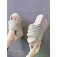 ราคา Thick Heel Sandals for Women Comfortable thick heel sandals for summer outdoors. Comfortable high heel sandals for women. (1732639765974321125)